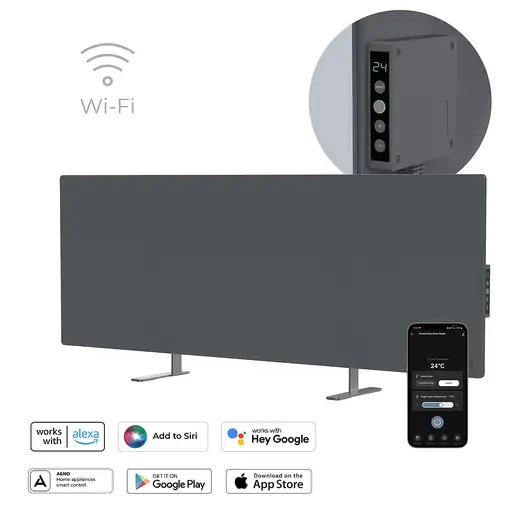 AENO Radiador Premium Eco Smart LED Heater GH5S Gris AENO Radiador Premium Eco Smart LED Heater GH5S Gris