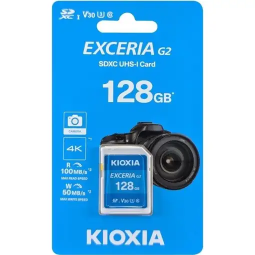 Kioxia EXCERIA G2 128 GB MicroSDHC UHS-III Clase 10