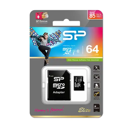 Silicon Power Ellite 64 GB MicroSDXC UHS-I Clase 10