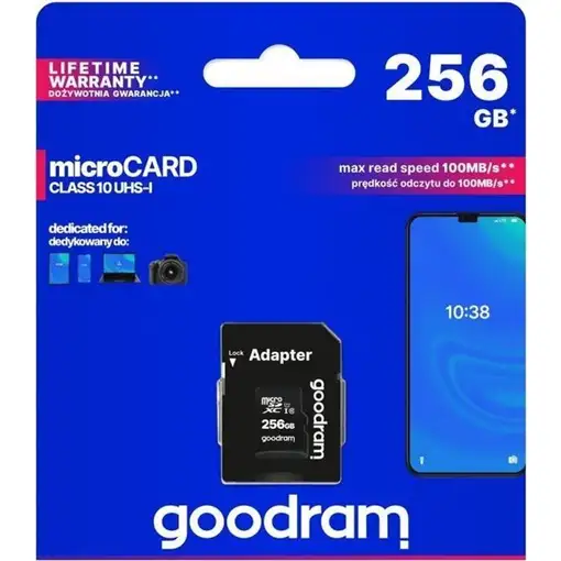 Goodram M1AA 256 GB MicroSDXC UHS-I Clase 10