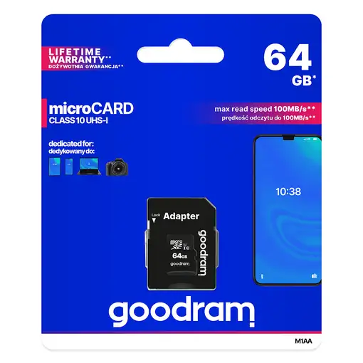 Goodram M1AA 64 GB MicroSDXC UHS-I Clase 10