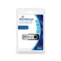 MediaRange MR913 unidad flash USB 128 GB USB tipo A 2.0 Negro, Plata