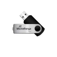 MediaRange MR913 unidad flash USB 128 GB USB tipo A 2.0 Negro, Plata