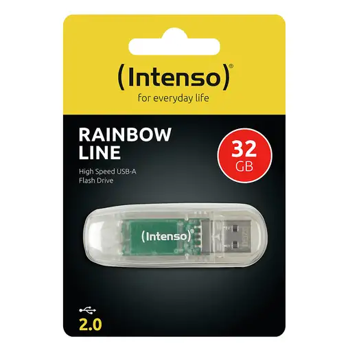 Intenso Rainbow Line unidad flash USB 32 GB USB tipo A 2.0 Transparente