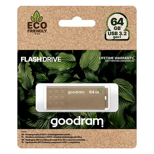Goodram UME3 Eco Friendly unidad flash USB 64 GB USB tipo A 3.2 Gen 1 (3.1 Gen 1)