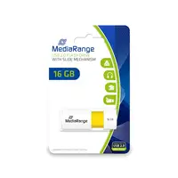 MediaRange MR972 unidad flash USB 16 GB USB tipo A 2.0 Blanco, Amarillo