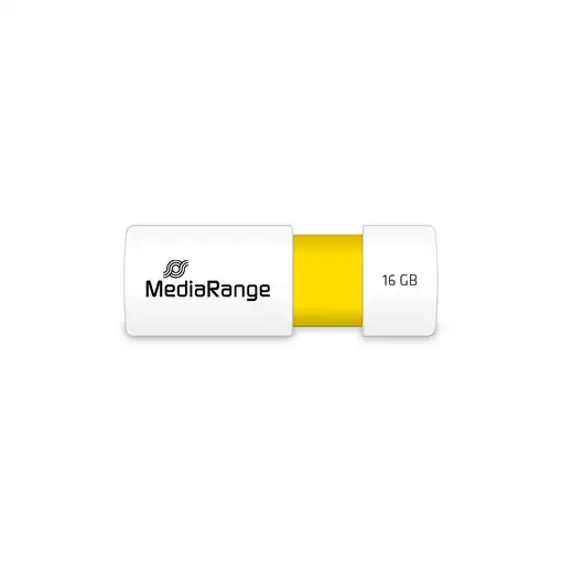 MediaRange MR972 unidad flash USB 16 GB USB tipo A 2.0 Blanco, Amarillo