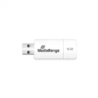 MediaRange MR972 unidad flash USB 16 GB USB tipo A 2.0 Blanco, Amarillo