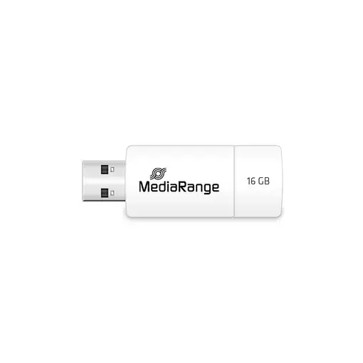 MediaRange MR972 unidad flash USB 16 GB USB tipo A 2.0 Blanco, Amarillo