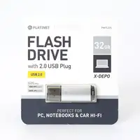 Platinet PMFE32S unidad flash USB 32 GB USB tipo A 2.0 Plata