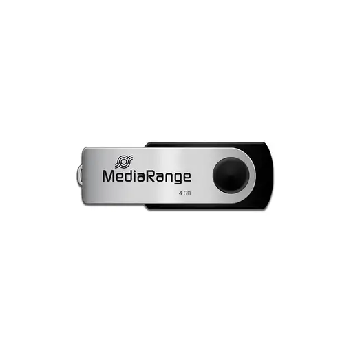 MediaRange MR907 unidad flash USB 4 GB USB Type-A / Micro-USB 2.0 Negro, Plata