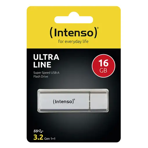 Intenso Ultra Line unidad flash USB 16 GB USB tipo A 3.2 Gen 1 (3.1 Gen 1) Plata