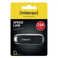 Intenso Speed Line unidad flash USB 256 GB USB tipo A 3.2 Gen 1 (3.1 Gen 1) Negro