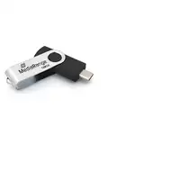 MediaRange MR1954 unidad flash USB 128 GB USB Tipo C 3.2 Gen 1 (3.1 Gen 1) Negro,