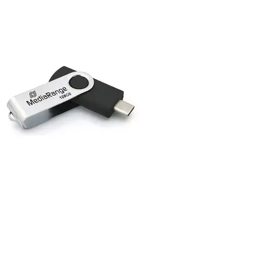 MediaRange MR1954 unidad flash USB 128 GB USB Tipo C 3.2 Gen 1 (3.1 Gen 1) Negro,