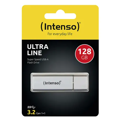 Intenso Ultra Line unidad flash USB 128 GB USB tipo A 3.2 Gen 1 (3.1 Gen 1) Plata