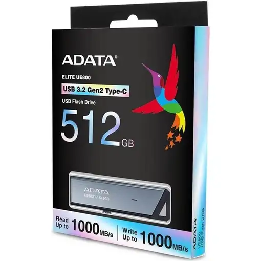 ADATA UE800 unidad flash USB 256 GB USB Tipo C 3.2 Gen 2 (3.1 Gen 2) Plata