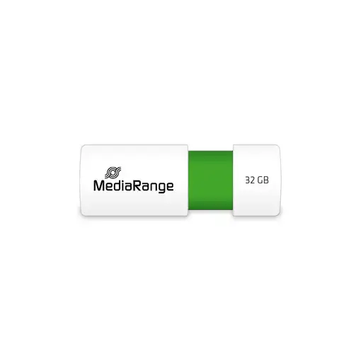 MediaRange MR973 unidad flash USB 32 GB USB tipo A 2.0 Verde, Blanco