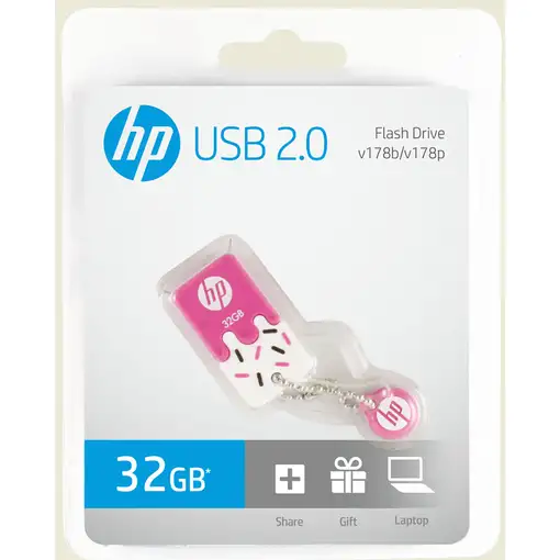 PNY HP v178p 32GB unidad flash USB USB tipo A 2.0 Rosa, Blanco