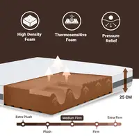 The White Stone Colchón Basic Individual 90x150 Memory|H25 cm|M. in Italy