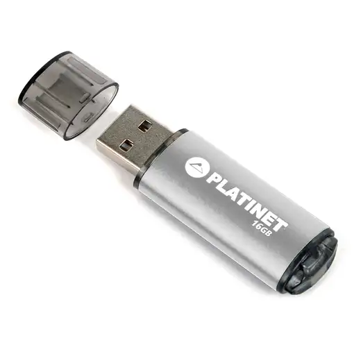 Platinet PMFE16S unidad flash USB 16 GB USB tipo A 2.0 Plata
