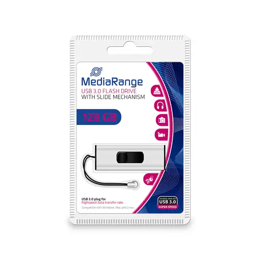 MediaRange MR918 unidad flash USB 128 GB USB Type-A / Micro-USB 3.2 Gen 1 (3.1 Gen