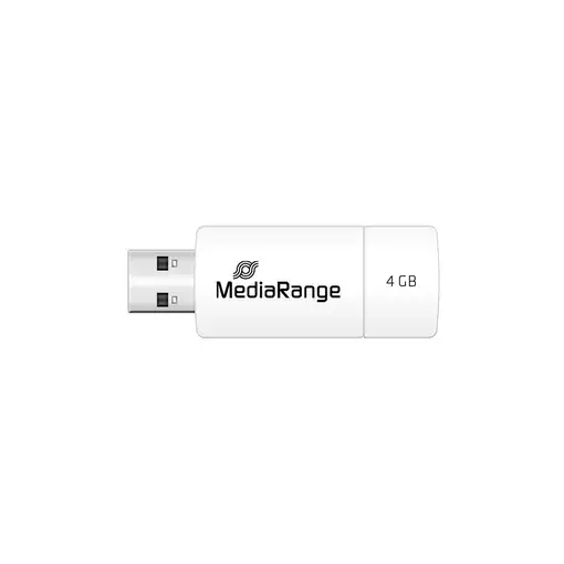MediaRange MR970 unidad flash USB 4 GB USB tipo A 2.0 Rojo, Blanco