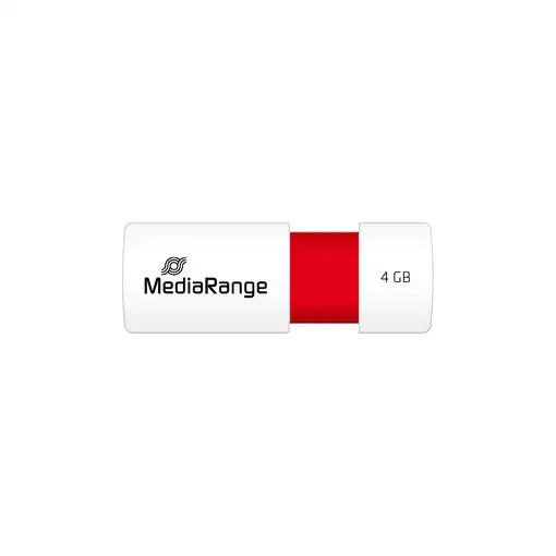 MediaRange MR970 unidad flash USB 4 GB USB tipo A 2.0 Rojo, Blanco