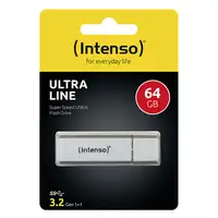 Intenso Ultra Line unidad flash USB 64 GB USB tipo A 3.2 Gen 1 (3.1 Gen 1) Plata
