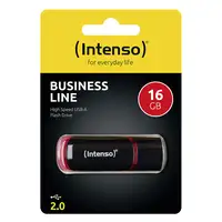 Intenso 16GB USB2.0 unidad flash USB USB tipo A 2.0 Negro, Rojo