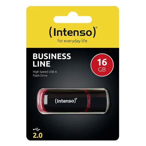 Intenso 16GB USB2.0 unidad flash USB USB tipo A 2.0 Negro, Rojo