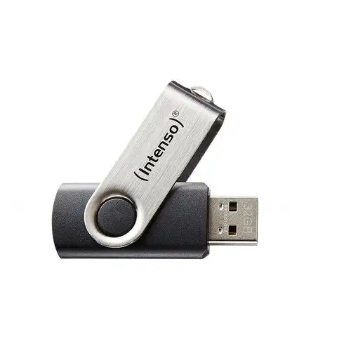 Intenso Basic Line unidad flash USB 64 GB USB tipo A 2.0 Negro, Plata