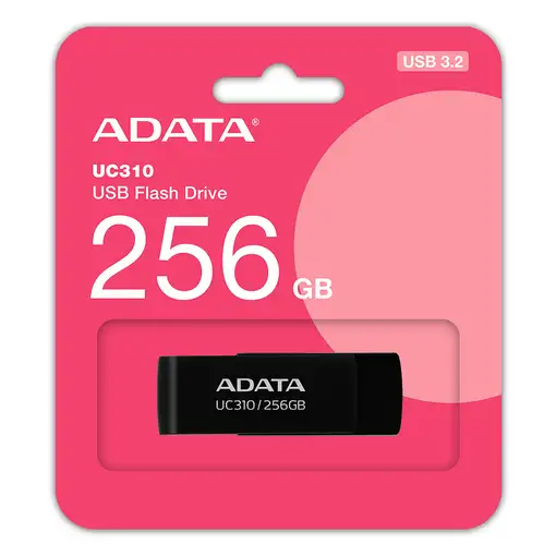ADATA UC310 unidad flash USB 256 GB USB tipo A 3.2 Gen 1 (3.1 Gen 1) Negro ADATA UC310 unidad flash USB 256 GB USB tipo A 3.2 Gen 1 (3.1 Gen 1) Negro
