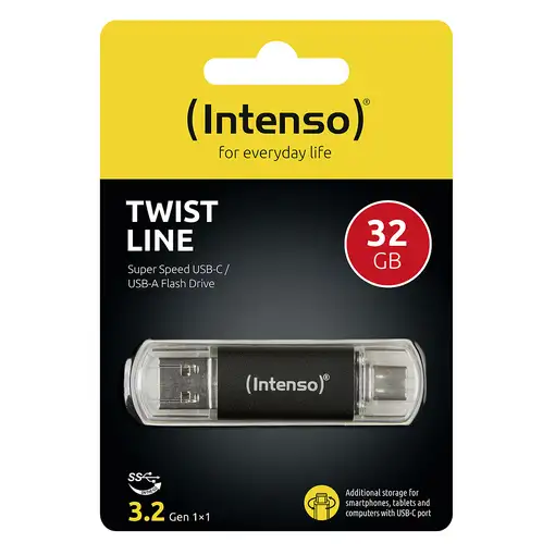 Intenso 3539480 unidad flash USB 32 GB USB Type-A / USB Type-C 3.2 Gen 1 (3.1 Gen