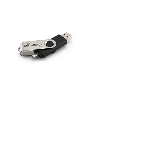 MediaRange MR932-2 unidad flash USB 32 GB USB Type-A / Micro-USB 2.0 Negro, Plata