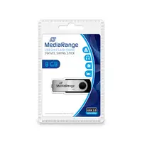 MediaRange MR908 unidad flash USB 8 GB USB Type-A / Micro-USB 2.0 Negro, Plata