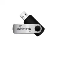 MediaRange MR908 unidad flash USB 8 GB USB Type-A / Micro-USB 2.0 Negro, Plata