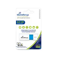 MediaRange USB Stick 64GB MR974 unidad flash USB USB tipo A 2.0 Azul, Blanco