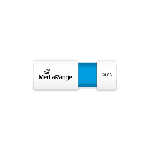 MediaRange USB Stick 64GB MR974 unidad flash USB USB tipo A 2.0 Azul, Blanco