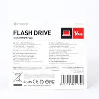Platinet PMFE16R unidad flash USB 16 GB USB tipo A 2.0 Rojo