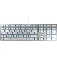 CHERRY KC 6000 SLIM FOR MAC teclado Oficina USB QWERTZ Alemán Plata