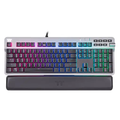 Thermaltake ARGENT K6 RGB teclado Juego USB QWERTZ Alemán Titanio