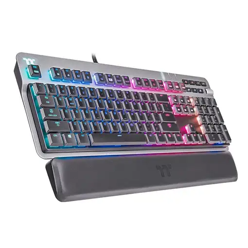 Thermaltake ARGENT K6 RGB teclado Juego USB QWERTZ Alemán Titanio