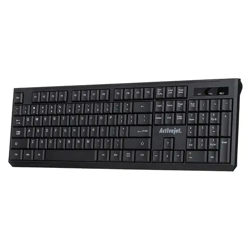 Activejet Teclado inalámbrico K-3911W, alimentado por pilas 1x 1,5V AAA
