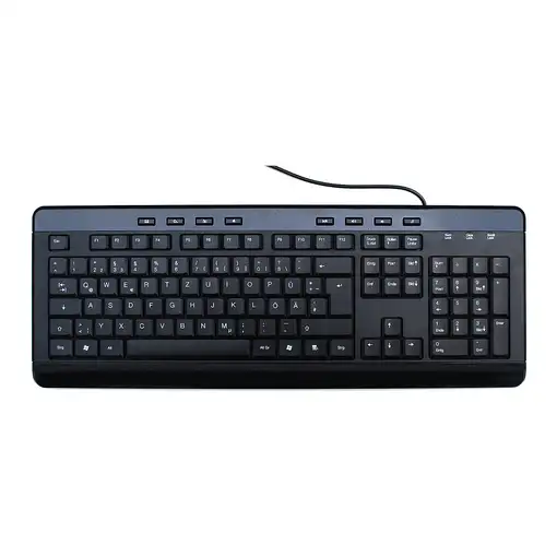 MediaRange MROS102 teclado Universal USB QWERTZ Alemán Negro