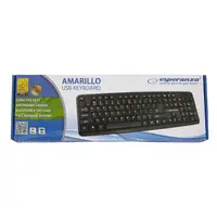 Esperanza EK134 teclado USB Negro