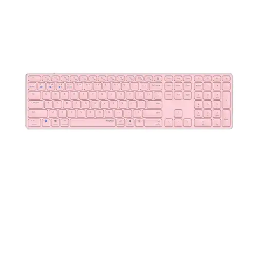 Rapoo E9800M teclado Universal Bluetooth QWERTY Rosa