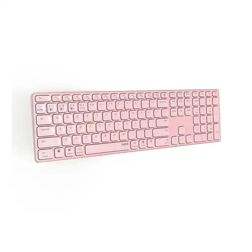 Rapoo E9800M teclado Universal Bluetooth QWERTY Rosa