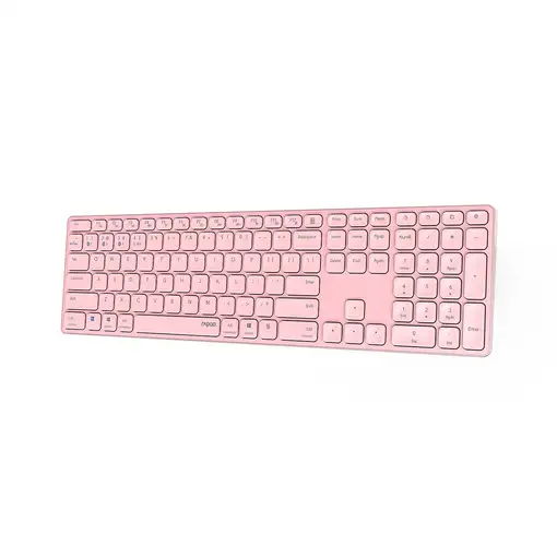 Rapoo E9800M teclado Universal Bluetooth QWERTY Rosa