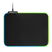 Sharkoon 1337 RGB V2 Gaming Mat Alfombrilla de ratón para juegos Negro